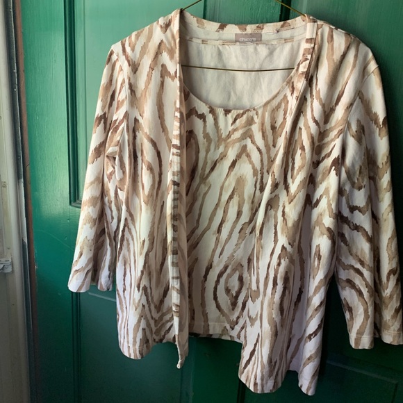 Chico’s Women’s Cardigan/Undershirt Set - Picture 1 of 5